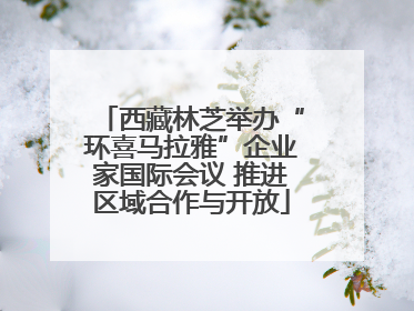 西藏林芝举办“环喜马拉雅”企业家国际会议 推进区域合作与开放
