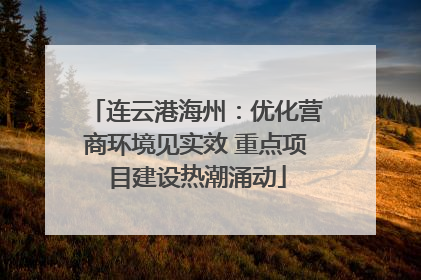 连云港海州：优化营商环境见实效 重点项目建设热潮涌动