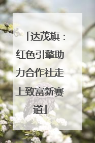 达茂旗：红色引擎助力合作社走上致富新赛道