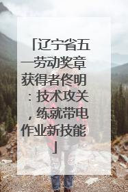 辽宁省五一劳动奖章获得者佟明：技术攻关，练就带电作业新技能