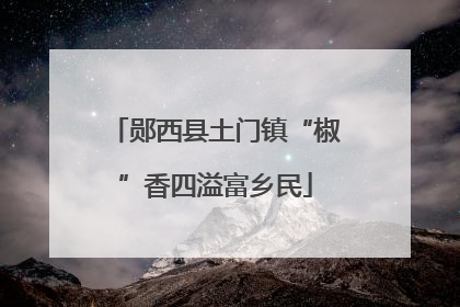 郧西县土门镇“椒”香四溢富乡民