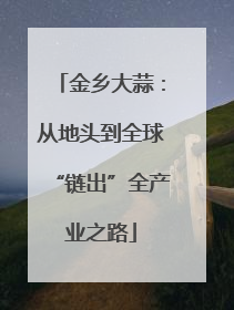 金乡大蒜：从地头到全球“链出”全产业之路