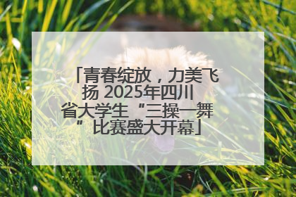 青春绽放，力美飞扬 2025年四川省大学生“三操一舞”比赛盛大开幕