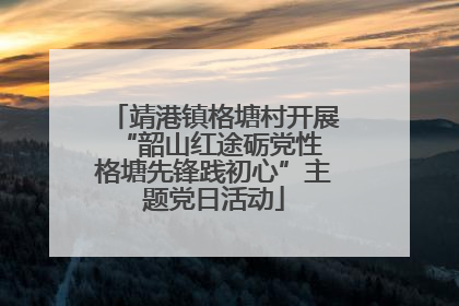 靖港镇格塘村开展“韶山红途砺党性 格塘先锋践初心”主题党日活动