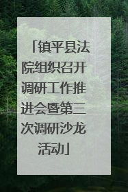 镇平县法院组织召开调研工作推进会暨第三次调研沙龙活动