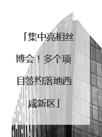 集中亮相丝博会！多个项目签约落地西咸新区