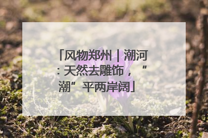 风物郑州｜潮河：天然去雕饰，“潮”平两岸阔