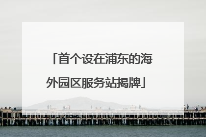 首个设在浦东的海外园区服务站揭牌