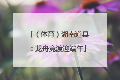（体育）湖南道县：龙舟竞渡迎端午