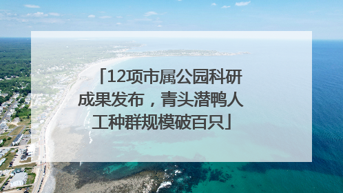 12项市属公园科研成果发布，青头潜鸭人工种群规模破百只