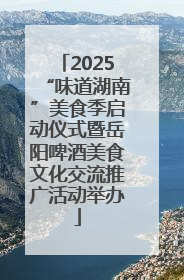 2025“味道湖南”美食季启动仪式暨岳阳啤酒美食文化交流推广活动举办