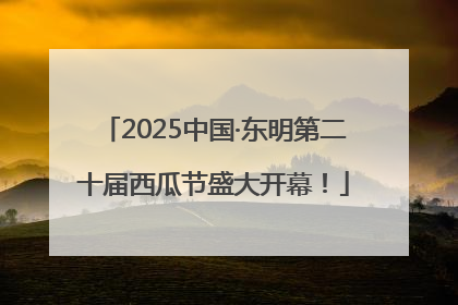 2025中国·东明第二十届西瓜节盛大开幕！