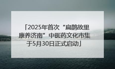 2025年首次“扁鹊故里 康养济南”中医药文化市集于5月30日正式启动