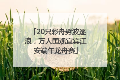 20只彩舟劈波逐浪，万人围观宜宾江安端午龙舟赛