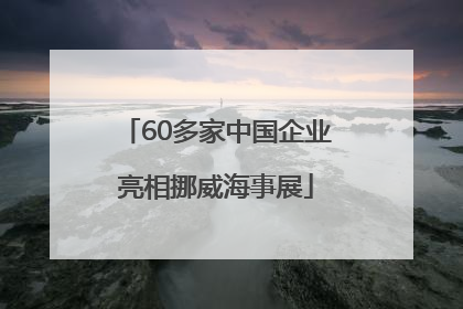 60多家中国企业亮相挪威海事展
