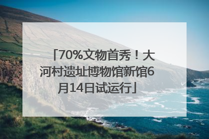 70%文物首秀!大河村遗址博物馆新馆6月14日试运行